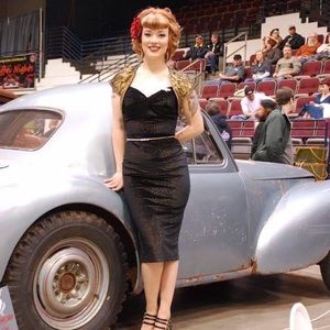 Velvet Bettie Page “Danger” Wiggle Dress